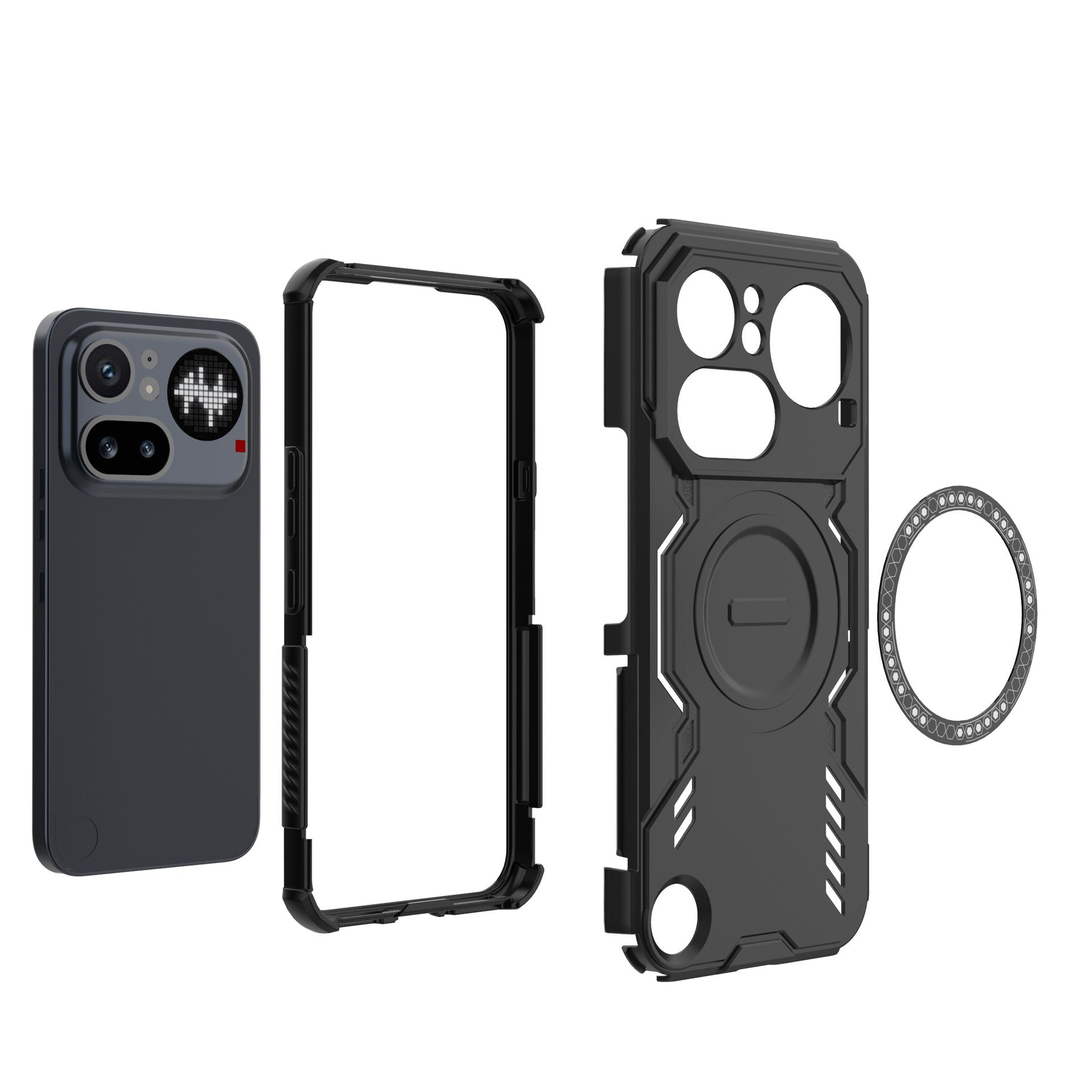 Nothing Phone 4A Nothing Phone 4A Pro MagSafe Case,Magnetic Drop-Proof Phone Case Cover for Nothing Phone 4A Nothing Phone 4A Pro