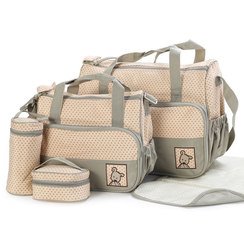 5-in-1 Diaper Bags - 2 Bags, Mackintosh, bottle bag and Diaper Pouch
