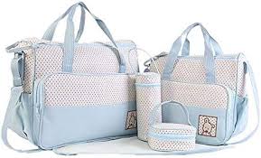 5-in-1 Diaper Bags - 2 Bags, Mackintosh, bottle bag and Diaper Pouch