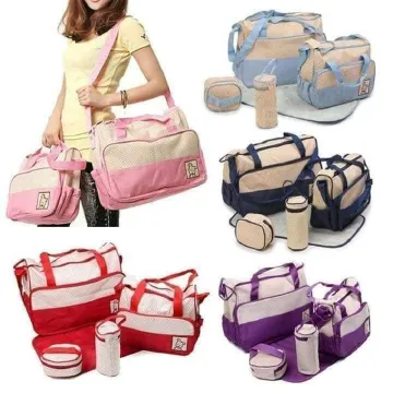 5-in-1 Diaper Bags - 2 Bags, Mackintosh, bottle bag and Diaper Pouch