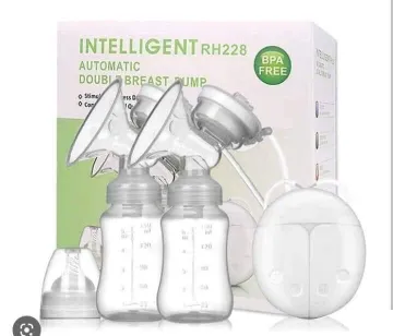 Double Electric Breast Pump - Automatic, works with power bank, smooth massage