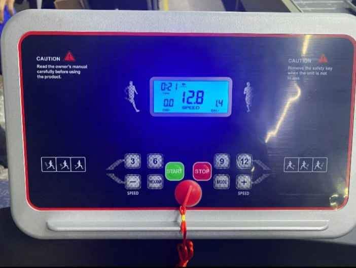 Fold-able Treadmill with a Massager and 2 Dumbbells - Suitable for both home and commercial use. High quality standard