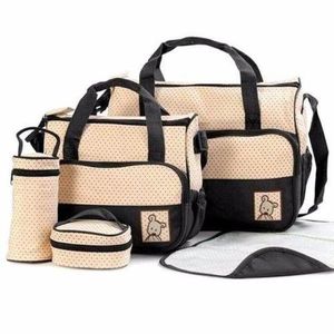 Baby Diaper Bags - 5in1 Set of 2 bags, Mackintosh, Diaper Pouch and Bottle Pouch