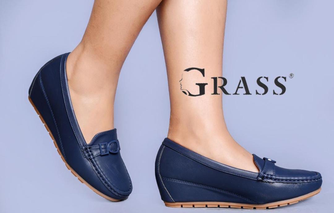 Comfortable quality,leather, durable, orthopedic, official classy loafer wedges/heels ladies/women shoes