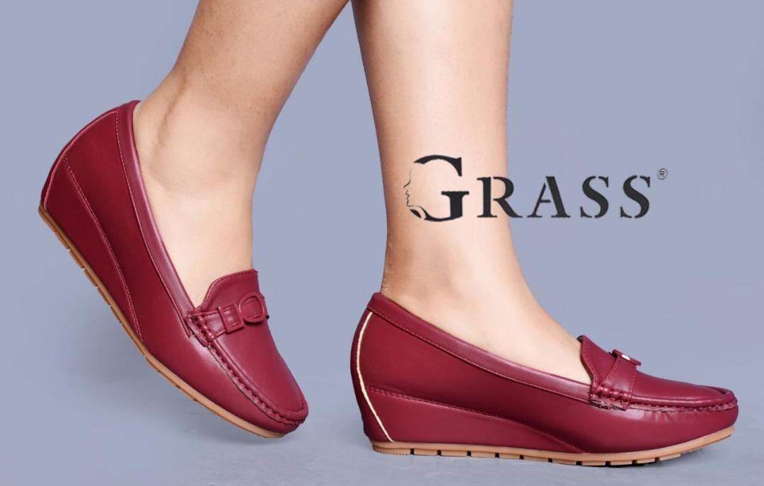 Comfortable quality,leather, durable, orthopedic, official classy loafer wedges/heels ladies/women shoes