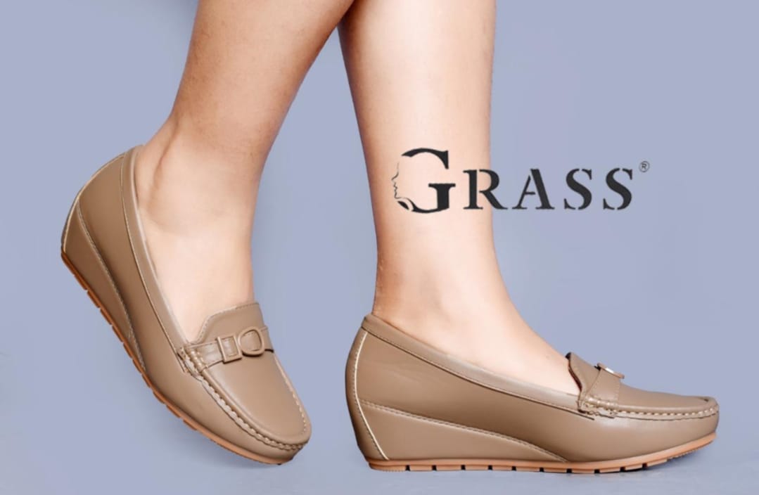Comfortable quality,leather, durable, orthopedic, official classy loafer wedges/heels ladies/women shoes