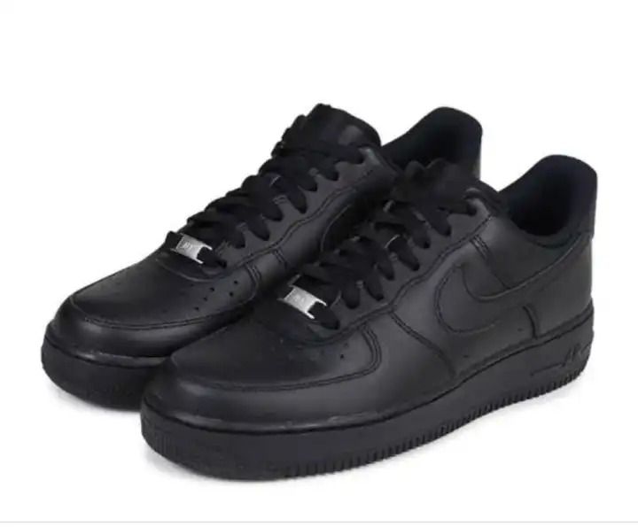 Air Force 1 Unisex Sneakers Available in Black and White With Rubber Sole
