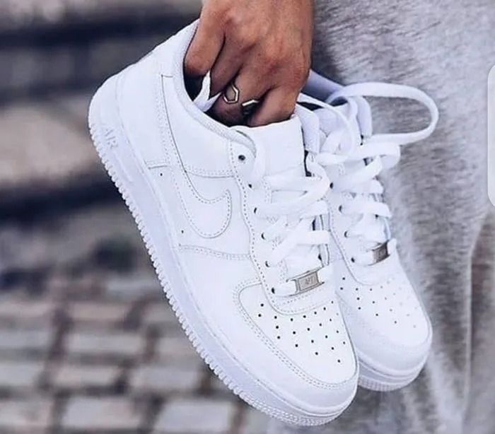 Air Force 1 Unisex Sneakers Available in Black and White With Rubber Sole