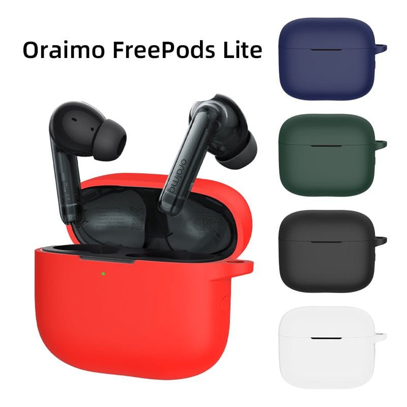 [CHRISTMAS OFFER] Oraimo Freepods Lite Protective Case Cover (COVER ONLY - NO PODS)OTW-330 protective case covers with hanging hook for Pods