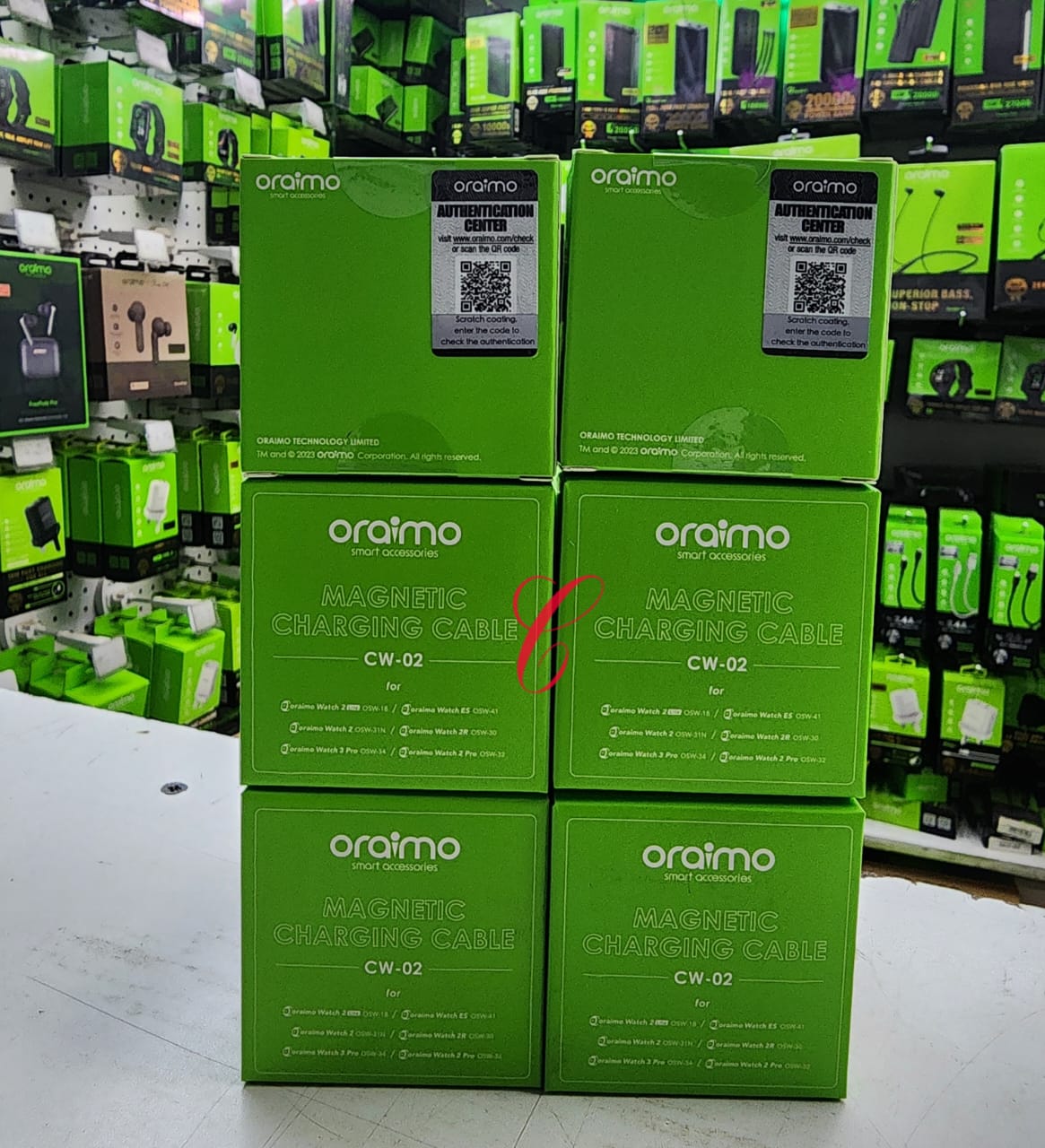 Oraimo Small Pin Magnetic smart watch charging cable for Oraimo (Only Compatible with Watch lite OSW-18,Watch 2 Pro OSW-32,Watch 3 Pro OSW -34,Watch 2R OSW-30,Watch ES OSW -41 and Watch 2GPS OSW-31N