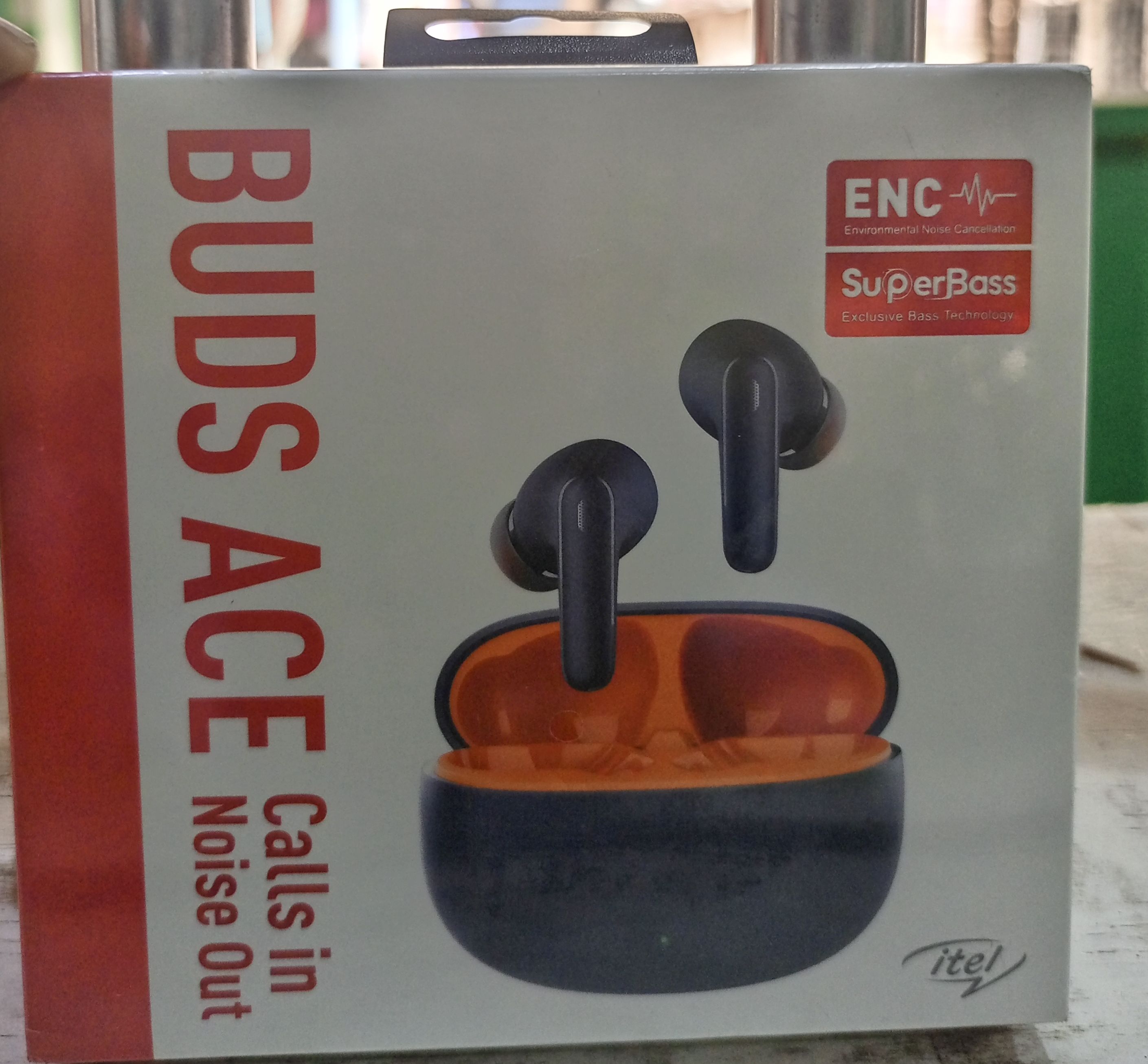 (CLEARANCE SALES) Itel Buds Ace in Ear TWS Earbuds with 40H Playtime, Quad Mic ENC, IPX5, 10MM Bass Boost Drivers,BT Version 5.3, Fast Charging Bluetooth Earphone