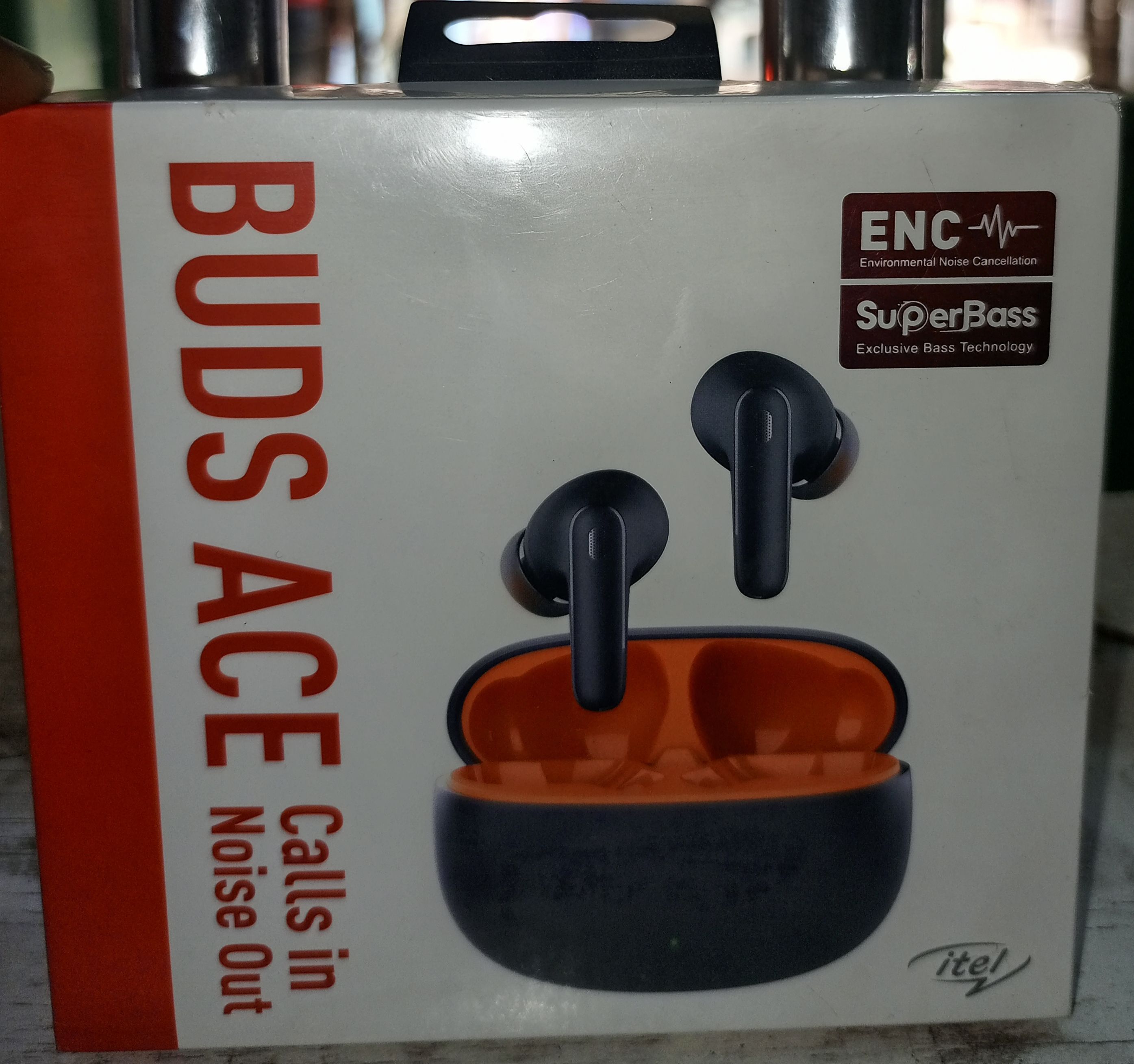 (CLEARANCE SALES) Itel Buds Ace in Ear TWS Earbuds with 40H Playtime, Quad Mic ENC, IPX5, 10MM Bass Boost Drivers,BT Version 5.3, Fast Charging Bluetooth Earphone
