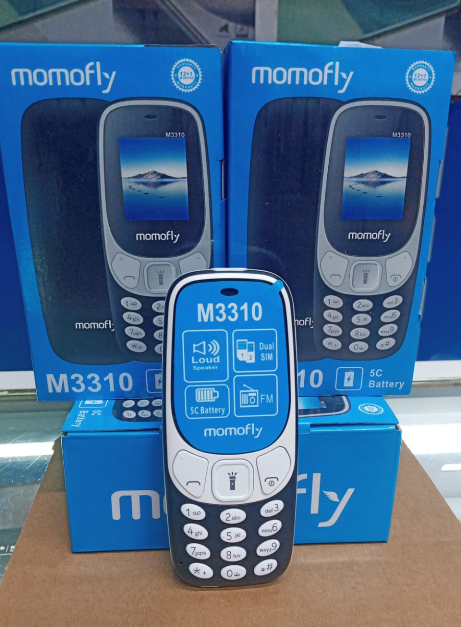 (Clearance Sales) MOMOFLY KATURURU BUTTON PHONE M3310 Size Display,1.77'' 1050 mAh Battery 5C Dual sim  fm Radio