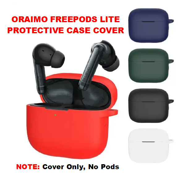 [CHRISTMAS OFFER] Oraimo Freepods Lite Protective Case Cover (COVER ONLY - NO PODS)OTW-330 protective case covers with hanging hook for Pods