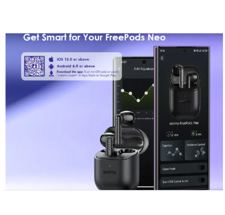 oraimo FreePods Neo Half In-Ear True Wireless Earbuds + FREE EARPHONE = Bluetooth Earphones earpods