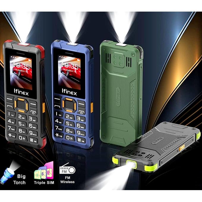 (SUPER OFFER) IFINEX T 400 TRIPLE 3 SIM CARD 1.77'' BIG TOUCH WIRELESS FM KABAMBE KATULULU MULIKA MWIZI NEW ARRIVAL FEATURE PHONE.
