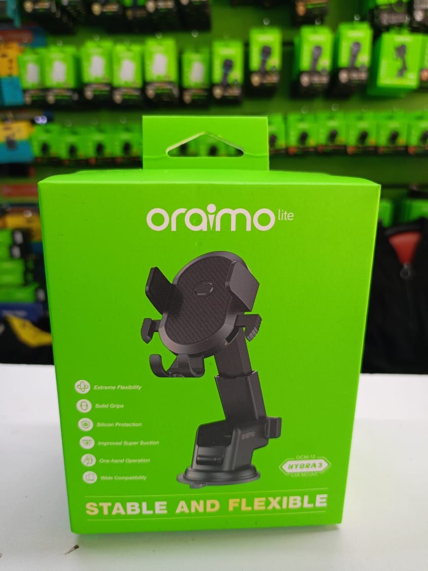 (SPECIAL OFFER) Oraimo Hydra 3 Stable Safe Universal Car Phone Holder Long Arm,360°Adjustable Magnet Head,Compatible with Phones of Various Sizes with a GIFT of Oraimo Highway 15 15.5W Car Charger