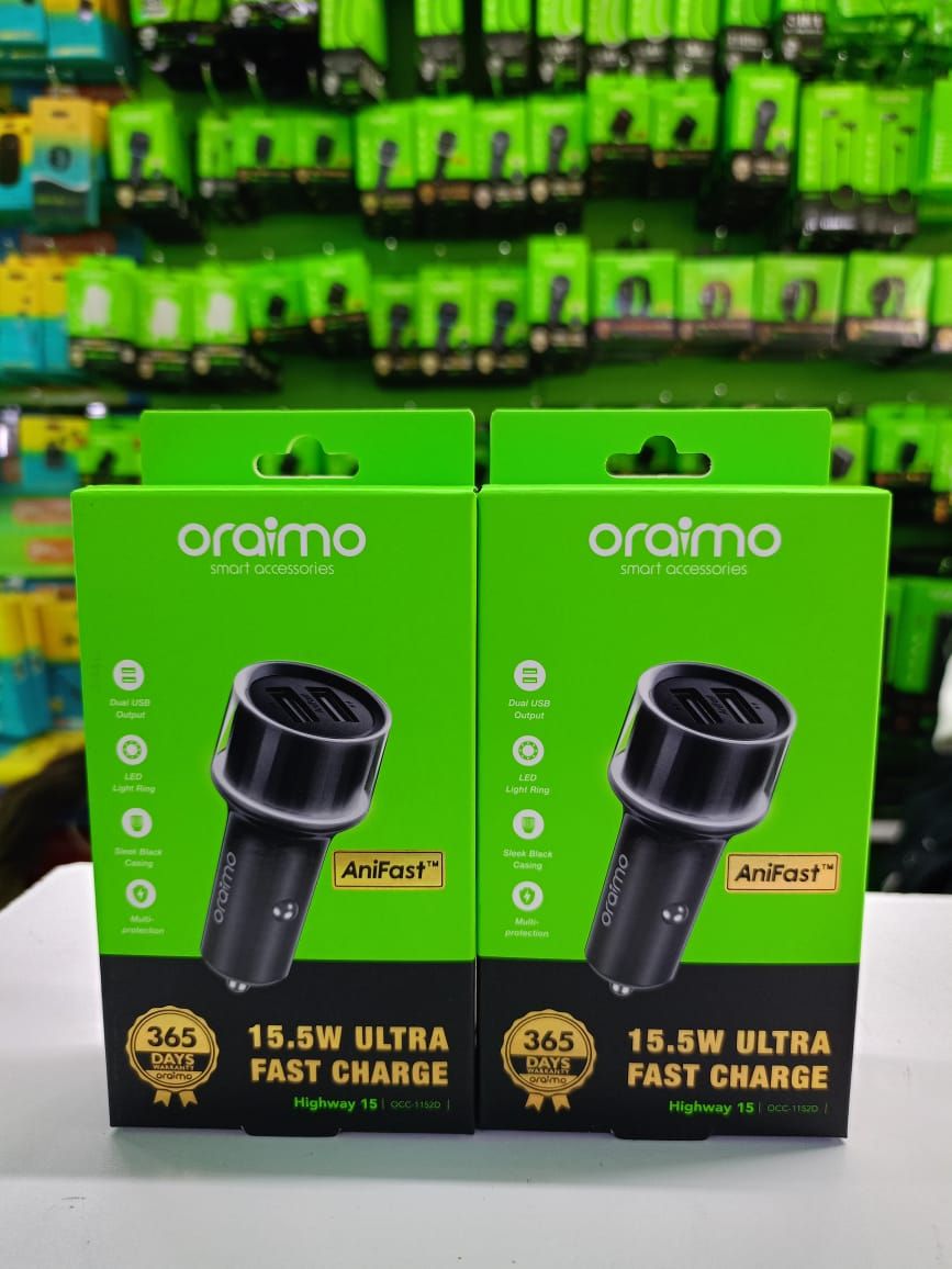 (SPECIAL OFFER) Oraimo Hydra 3 Stable Safe Universal Car Phone Holder Long Arm,360°Adjustable Magnet Head,Compatible with Phones of Various Sizes with a GIFT of Oraimo Highway 15 15.5W Car Charger