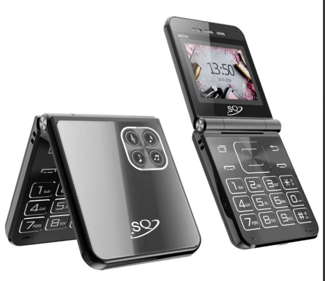 SQ333 Classic Flip Dual SIM Phone 2.4” Screen 1700mAh Battery  Bluetooth FM Radio Perfect for everyday use easy handling and a reliable communication tool