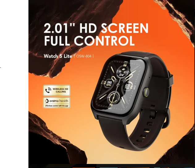 NEW ALERT!!!! Oraimo Watch 5 Lite Smart Watch Smartwatch OSW-804 2.01'' Screen Bluetooth Durable Waterproof Dustproof