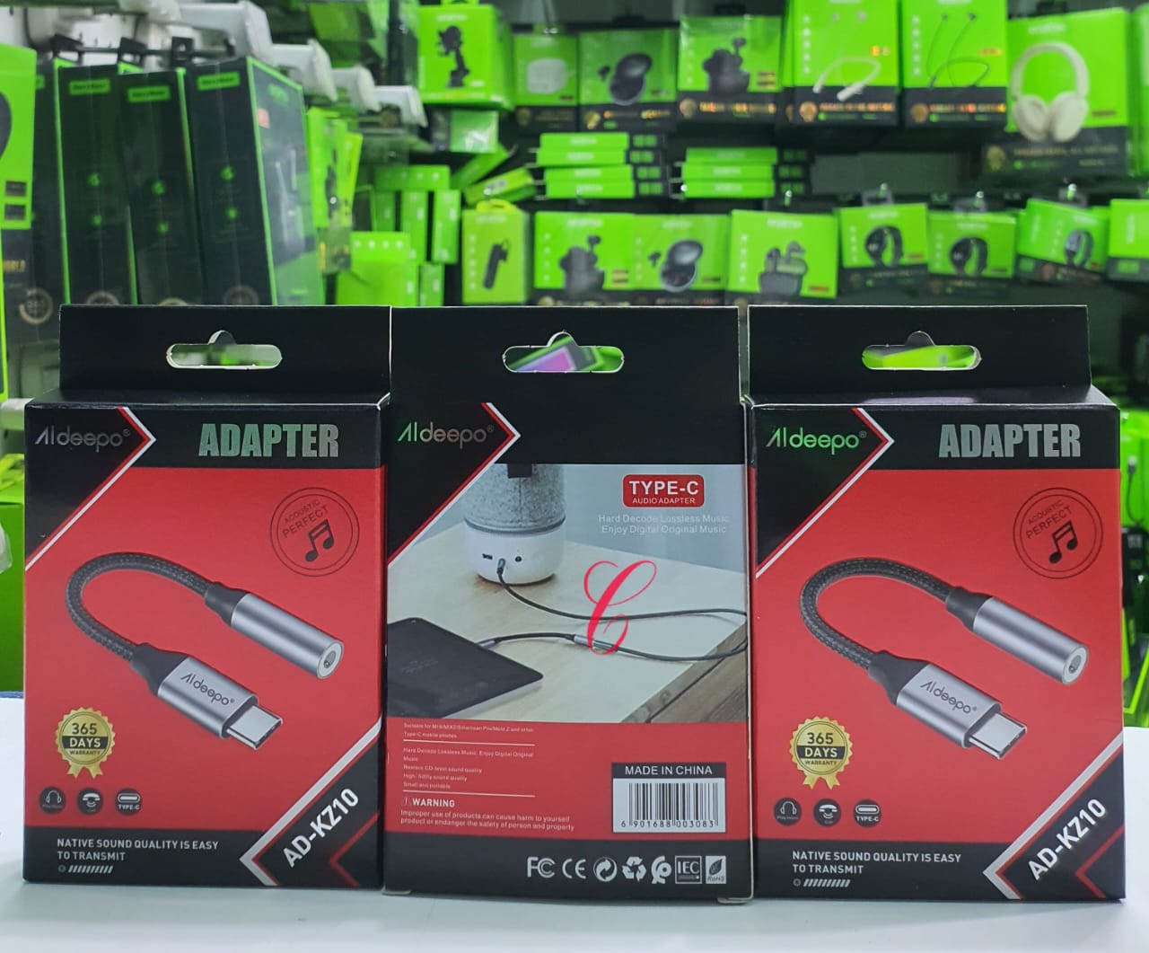 Oraimo Original CONCH 2 NEO MODEL: OEP-320S Earphones Superior Deep Bass, HD Sound Earphone with Mic PLUS  a FREE GIFT of Aldeepo AD-KZ10 Stream Type-C to 3.5mm Audio Adapter