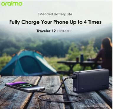 (SUPER OFFER ) Oraimo Traveler 12 20000mAh 12W Power Bank + Free Oraimo OCW-U37SP+M53 Cannon 3 Mini Charger 6W