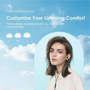 Oraimo Original CONCH 2 OEP - E11 Earphones Deeper Bass, HD Sound Earphone  PLUS a FREE GIFT of Aldeepo AD-KZ10 Stream Type-C to 3.5mm Audio Adapter