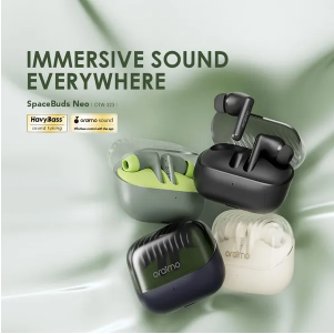 PROMOTION !!!  NEW Oraimo SpaceBuds Neo True Wireless Spatial Earbuds ENC 30-hour Playtime  Sound 360 Spatial Audio Noise Reduction in Call  and BT 5.4-Simultaneous