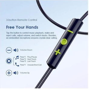 Oraimo Halo Airy OEP-650 Type C ultimate comfort earphones Premium Sound  3-button Remote Control  Ultra Durability  Wide Compatibility