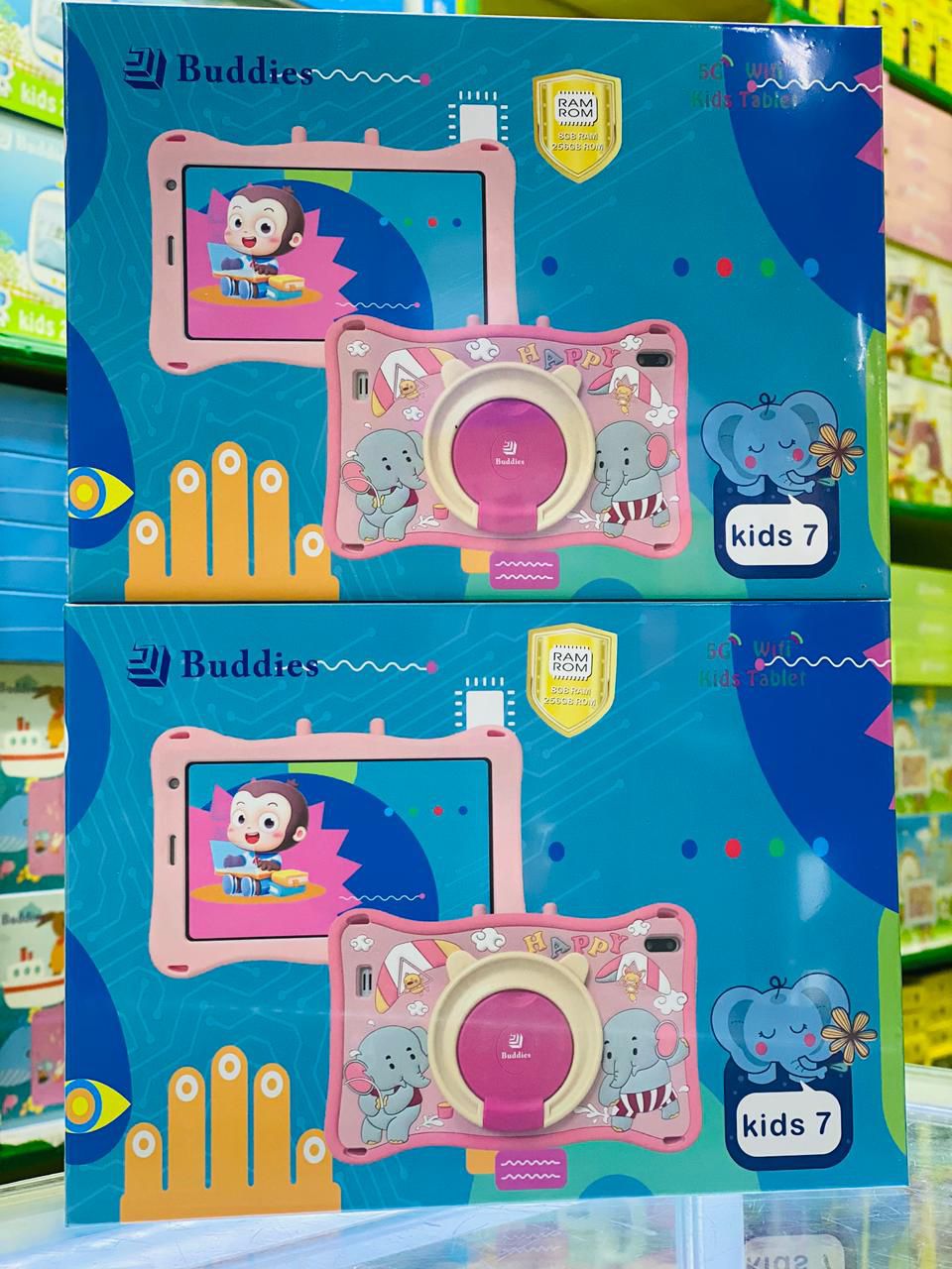 PROMOTION!!!!BUDDIES KIDS 7 STUDY  5G WIFI TABLETS RAM 8GB,ROM 256GB With BOTH  SIM CARD SLOT AND MEMORY CARD SLOT