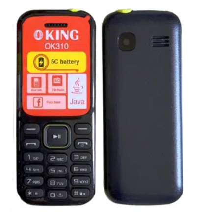 Oking OK310 Button Phone 1.77 inches Screen With Triple Sim Card Slots Battery Capacity 1200mAh ,Wireless FM Katulu Feature Phone