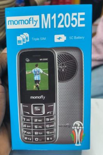 Momofly M1205E 32 MB RAM featured phone Triple SIM Regular 5C Battery, 1.77" display with Internet featured phones