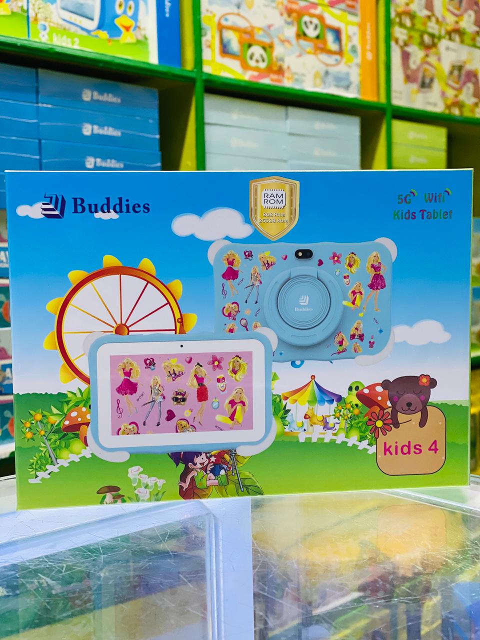 BUDDIES KIDS 4  STUDY  5G WIFI TABLETS RAM 8GB,ROM 256GB With BOTH  SIM CARD SLOT AND MEMORY CARD SLOT  HIGHLY RECOMMENDED FOR A GIRL CHILD