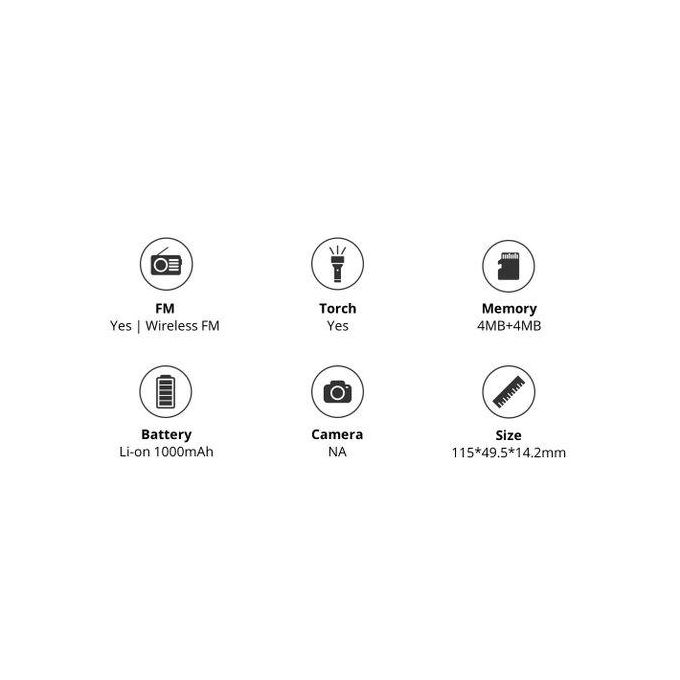 (SPECIAL  OFFER) ITEL 2163 Feature Phone 1.8"screen Display  Bright Torch Dual Sim Card Network GSM 900/DCS1800 MHz/GSM/GPRS  Wireless FM radio USB 2.0  Battery 1000mAh.