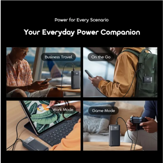 Oraimo PowerNova Q21 20000mAh 22.5W Power Bank🔹 QC3.0 & PD3.0 Compatible🔹 Smart Digital Display 🔹 Up To 78-Hour Extra Usage Time 🔹 Charge Phone To 60% In 30 Mins