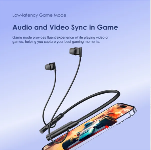 Oraimo Necklace Lite Call Vibration Wireless Headphones IPX4 waterproof and Noise reduction in calls and with dual device connection 30Hr Playtime (Lights On) & Vibration Notifications