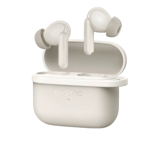 Oraimo Spacebud Lite OTW-324 Up To 40hrs Long Playtime New lite series pods with sound 360 spatial audio and anti lost Lanyard Havy Bass Input: Type-C And Bluetooth Version: V5.4