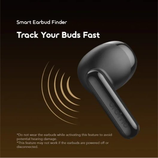 Oraimo SpaceBuds Air 38 Hours Smart Finder True Wireless Earbuds, Comfortable Half-In-Ear Fit , Smart Earbud Finder ,Free Anti-Lost Lanyard Included, MODEL:OTW-324S