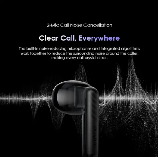 Oraimo FreePods Neo MODEL OTW-330S ENC 50-hour Playtime Havybass Half -in -ear design True Wireless Earbuds With APP control