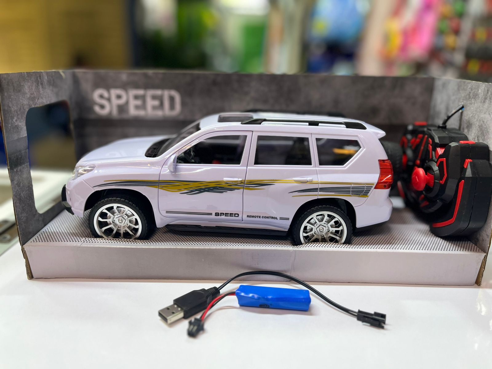 Battery Operated 2.4GHZ Prado Remote Control Cross country Radio Control Car Toys RC Vehicle RC Stunt Car For Kids Boy Toy rc car