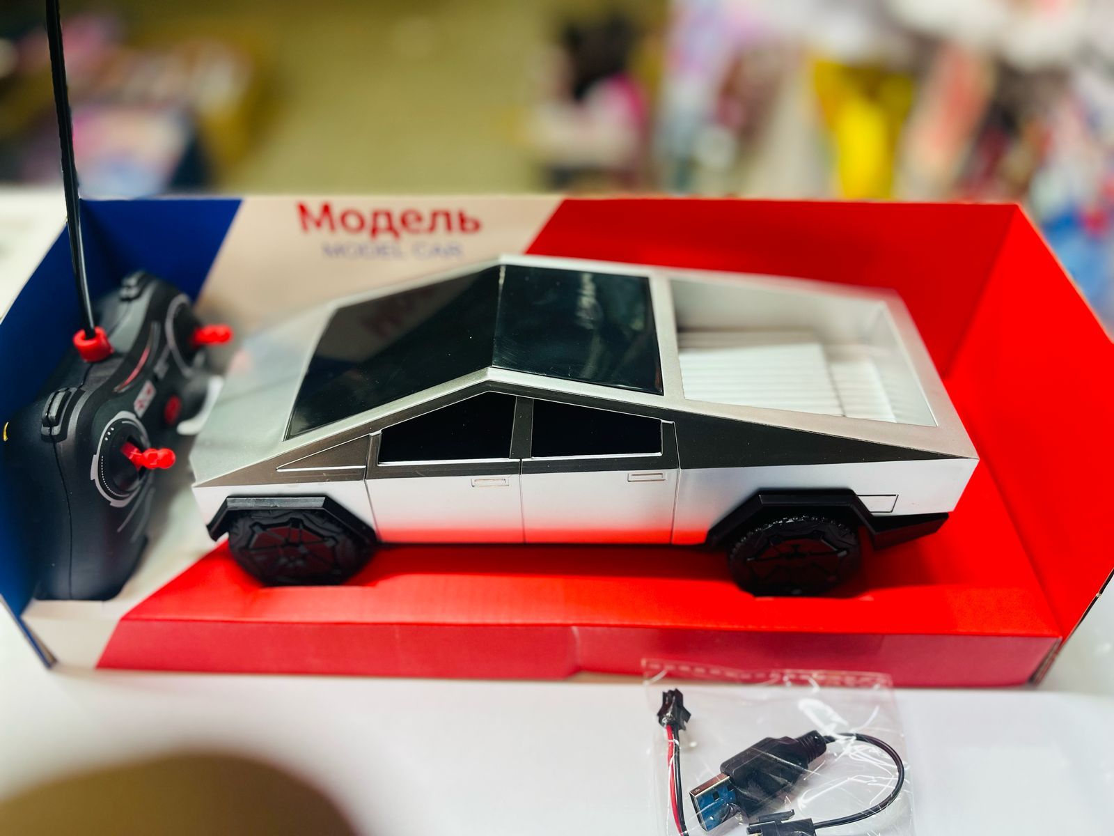 Tesla Cyber Truck Battery Operated 2.4GHZ Off-road Remote Control Cross country Radio Control Car Toys RC Vehicle RC Stunt Car For Kids Boy Toy rc car