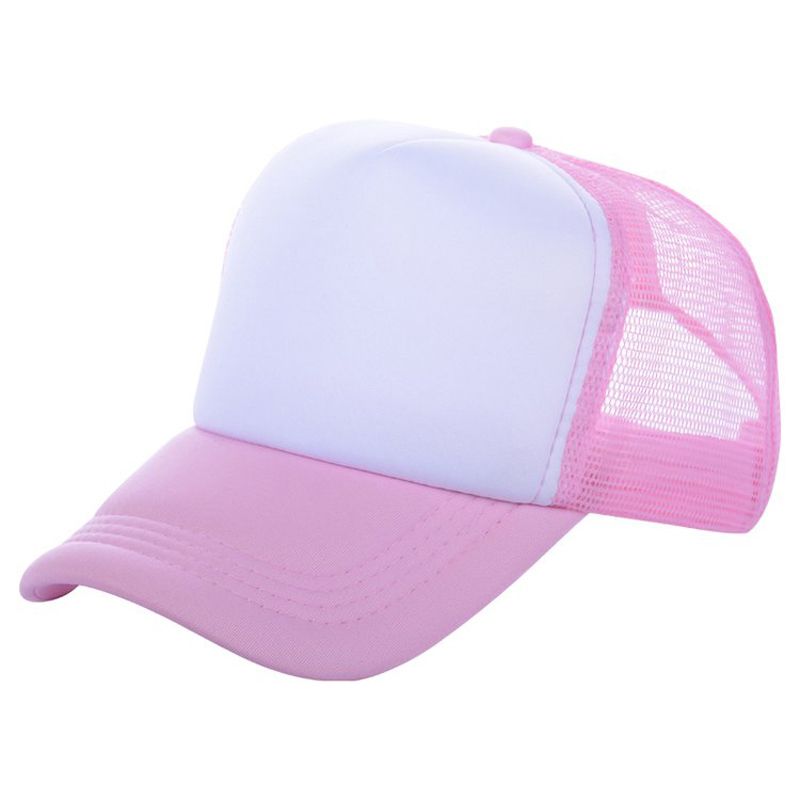 Foam Mesh Trucker Cap – Adjustable Snapback, Unisex Plain Hat for Men & Women Sturdy Foam Front Panel