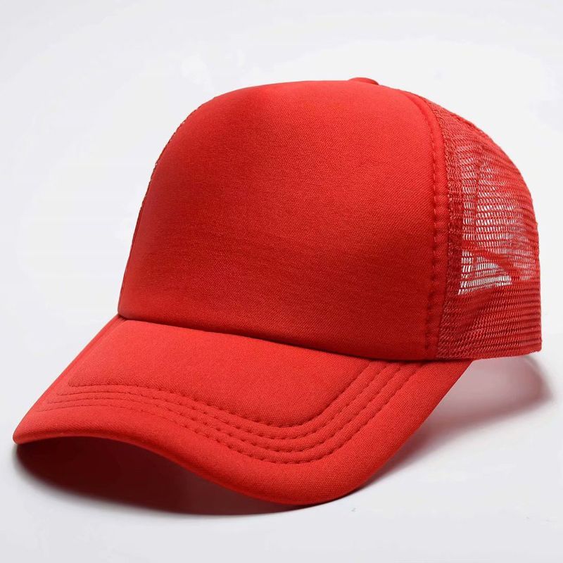Foam Mesh Trucker Cap – Adjustable Snapback, Unisex Plain Hat for Men & Women Sturdy Foam Front Panel
