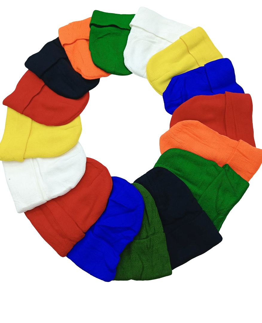 Plain Stretch Marvin Beanie – Soft Acrylic Knit, Unisex Cuffless Design for Cold Weather