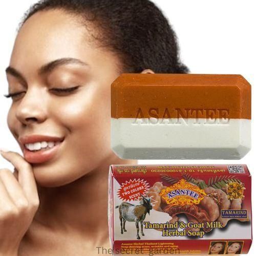 Asantee Tamarind & Goat Milk Soap 125g - Skin Brightening & Exfoliating Bar for Glowing, Even Tone Reveal Brighter, Softer & Youthful Skin with Nature’s Perfect Duo