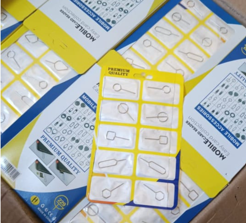 SIM Card Ejector Pins – Metal Eject Tool for iPhone, Samsung, Huawei & All Smartphones