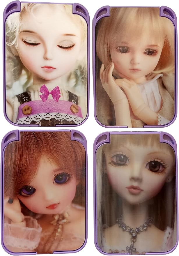 LED Makeup Mirror Pocket Size – Dual-Sided Swivel Mirror for Purse, Travel & Touch-Ups