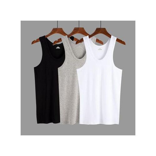 3-Pack Men's Quality Cotton Vests – Breathable, Soft & Comfortable Undershirts for Everyday Wear