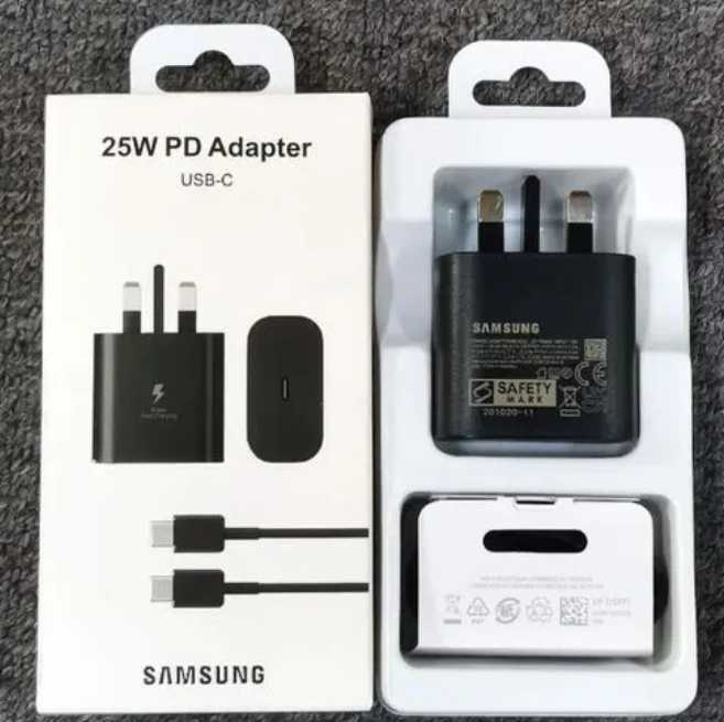 amsung Type-C Fast Charger Set – 25W & 45W Super Fast Charging 2.0 with USB-C to C Cable