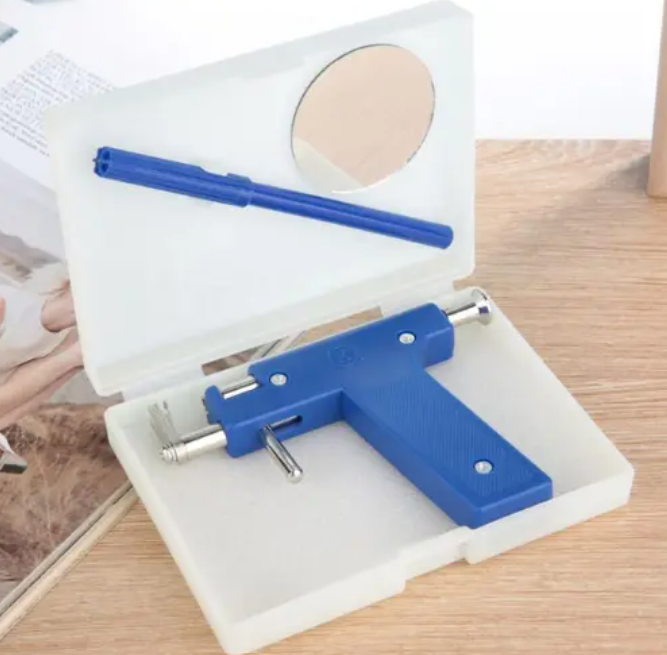 Professional Ear Piercing Gun Kit for Home Use - Sterile, Disposable Cartridge System with Studs for Safe & Easy Ear Lobe Piercing for Adults, Kids, and Babies